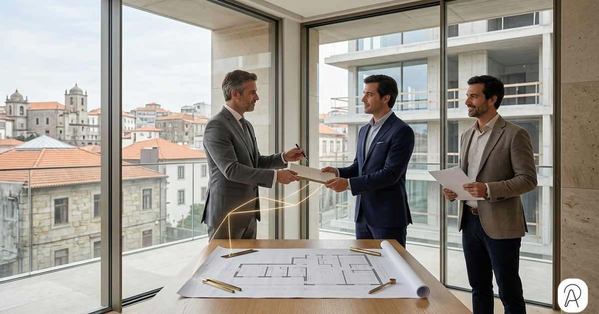 Signature d'un avenant de cession de position contractuelle entre acheteur, cessionnaire et promoteur à Porto